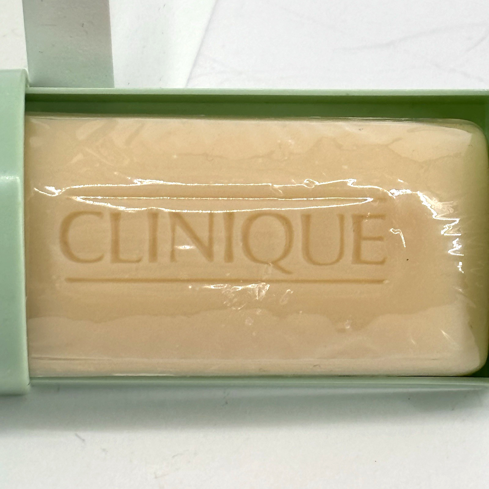 Clinique Mild Facial Bar Mini Soap 1.5oz Factory Sealed Travel Green Case NWT