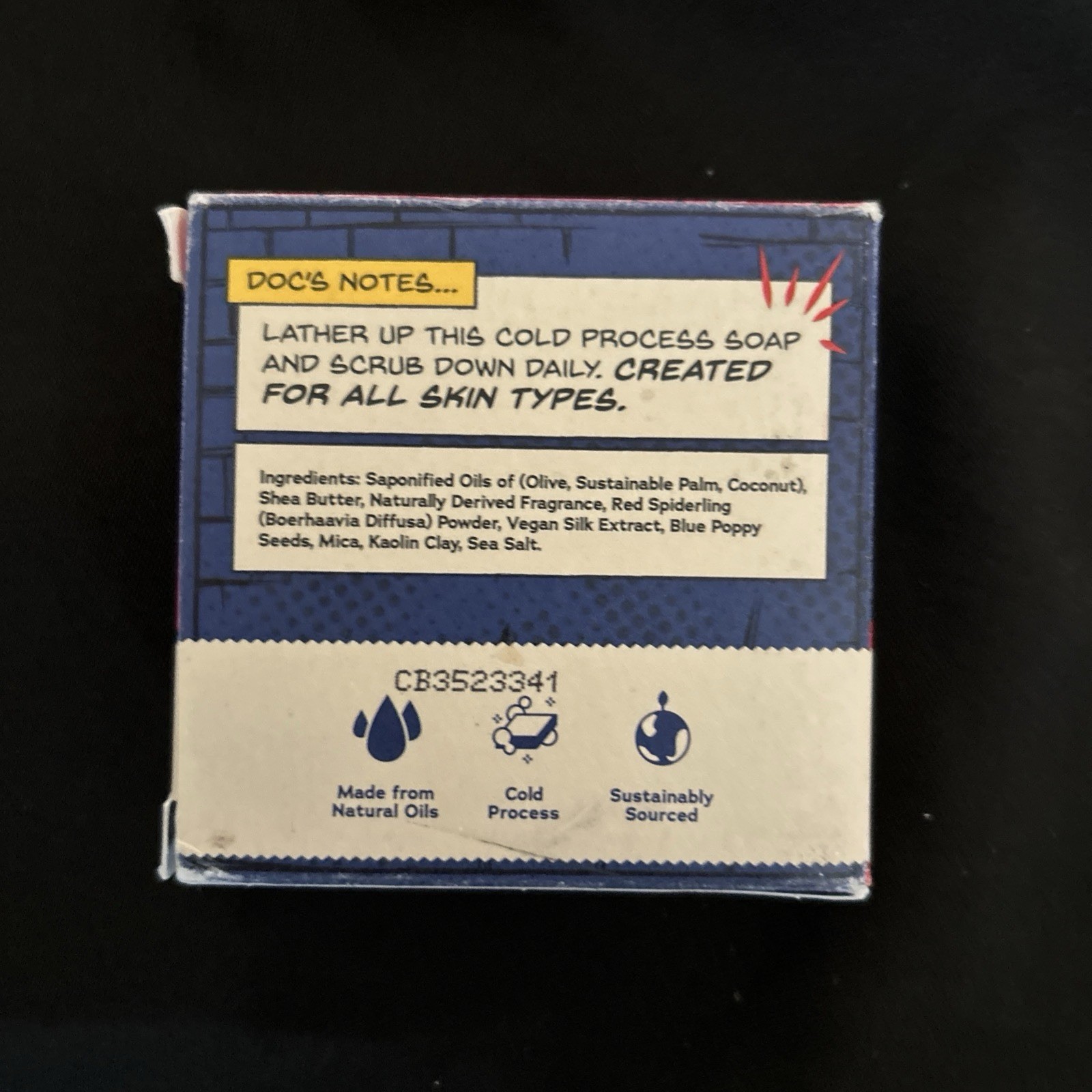 DR. Squatch Marvel Spidey Suds Men’s Soap 5 oz New
