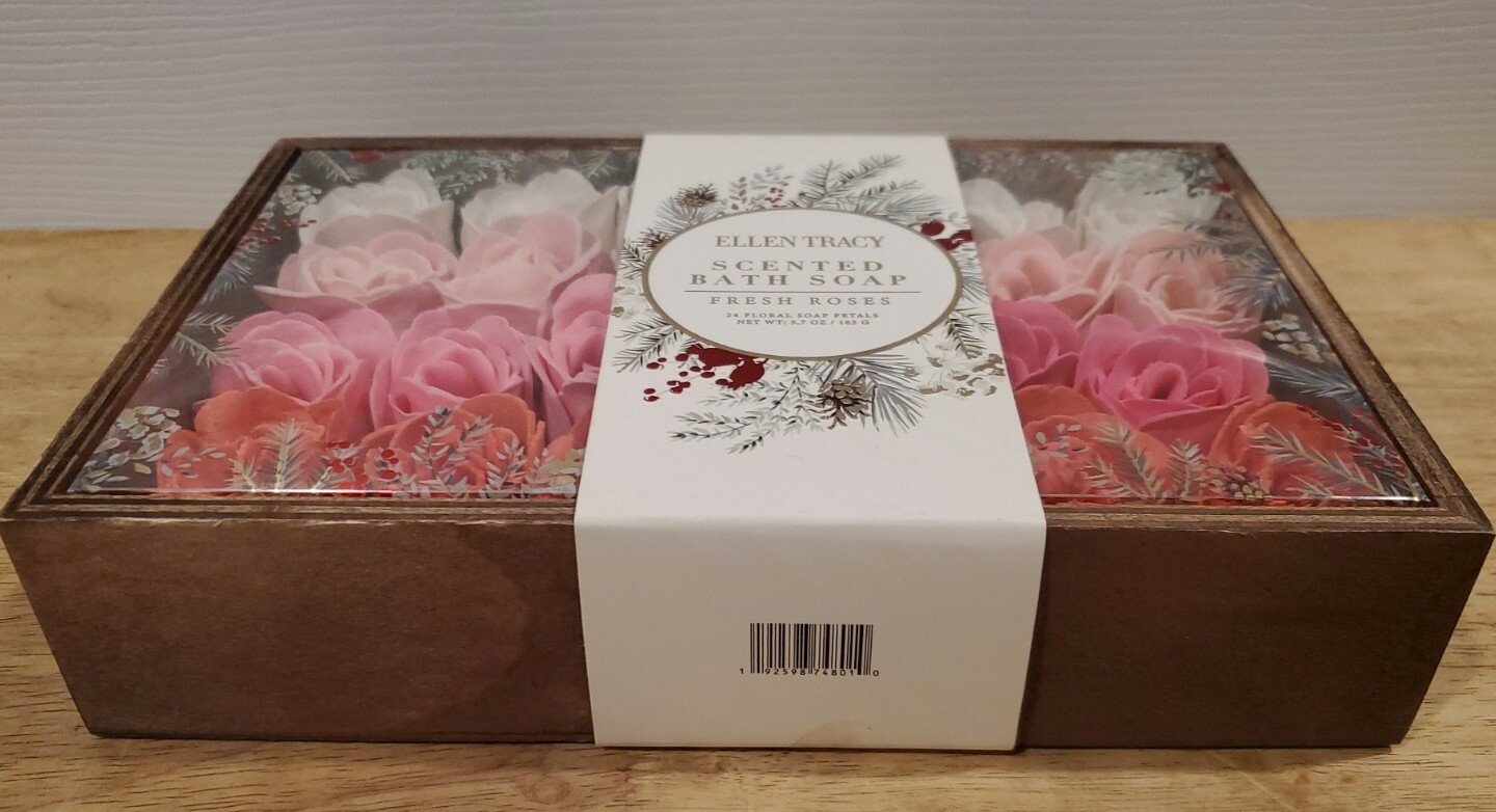 24 Fresh Roses Scented Bath Soaps Floral Soap Petals – Red, Pink, Lt Pink, White