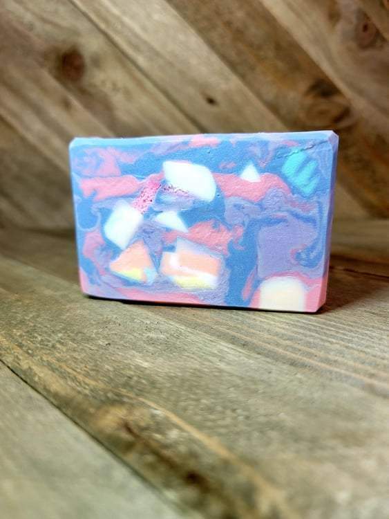 Snuggles Confetti Handcrafted Soap, Goat’s Milk Soap Bar, Colorful Soap