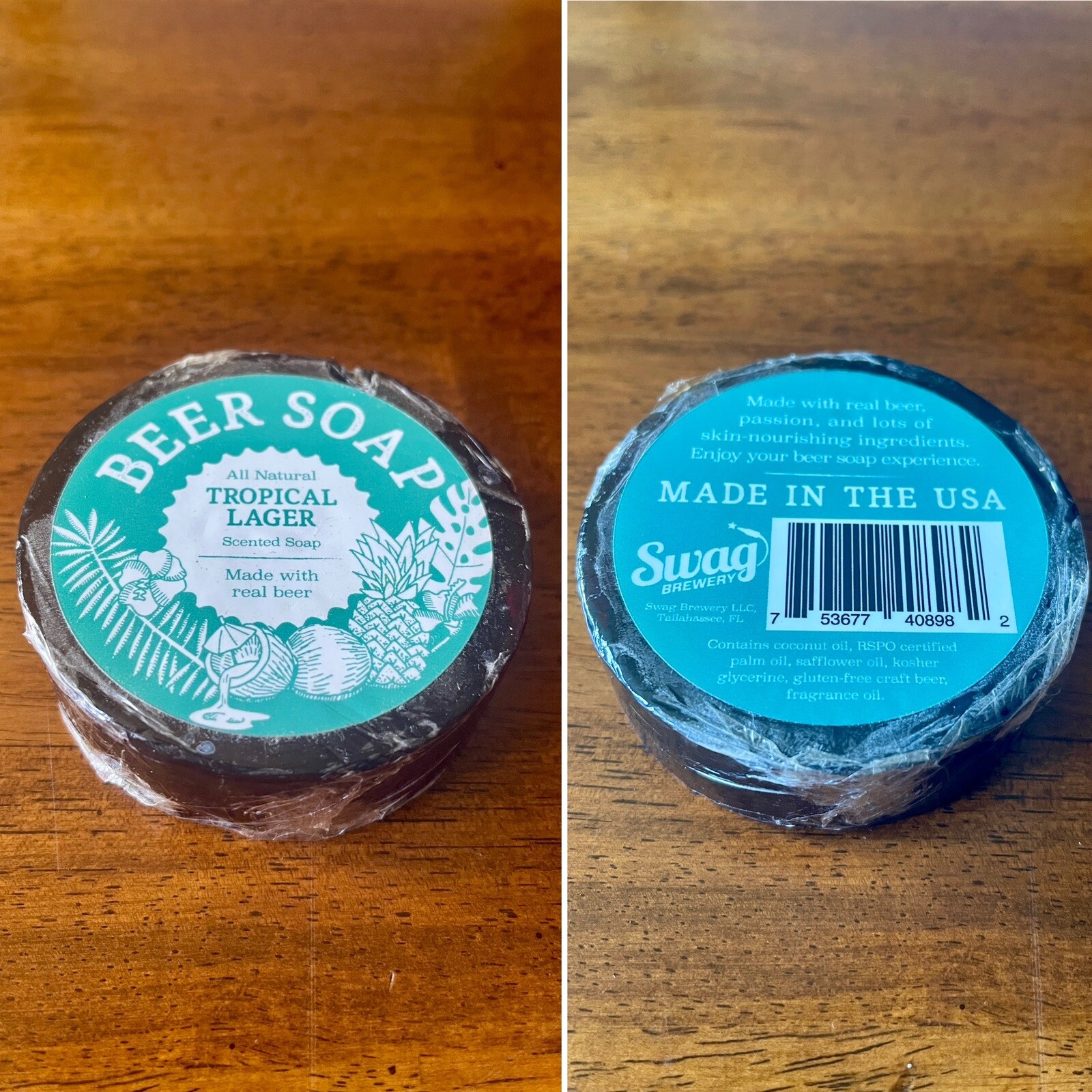 Swag Brewery Tropical Lager Scented Beer Soap – All Natural – Made In The USA