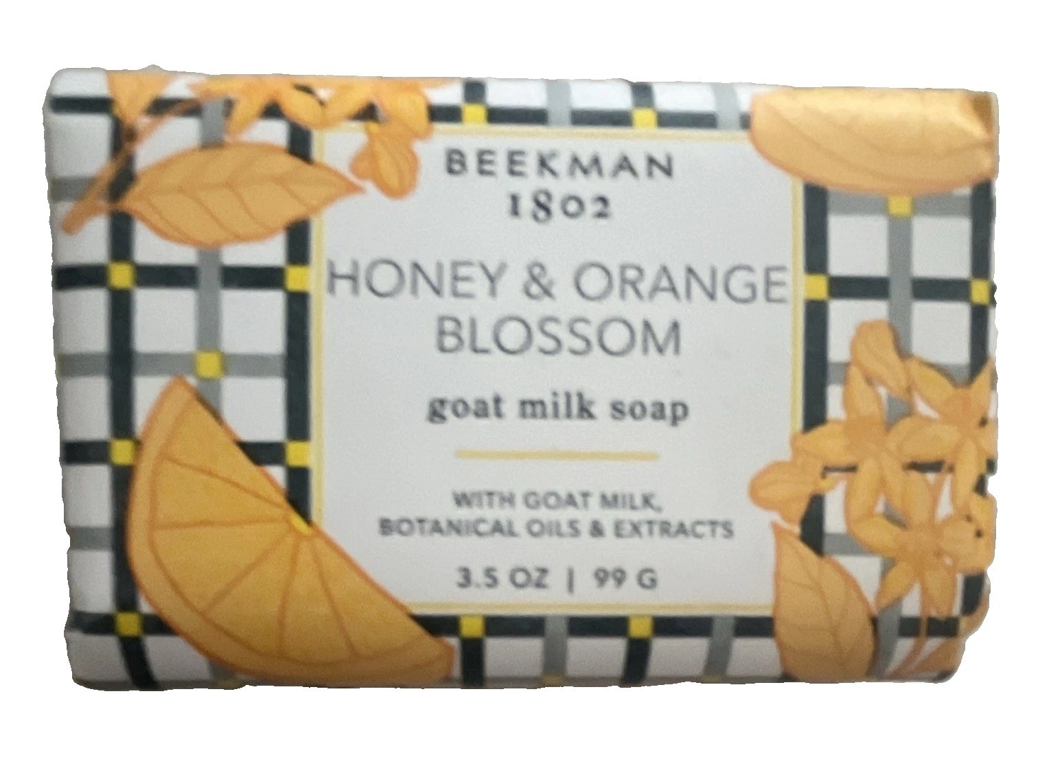 Beekman 1802 Goat Milk Soap Bar Honey & Orange Blossom Shea Butter 3.5 oz