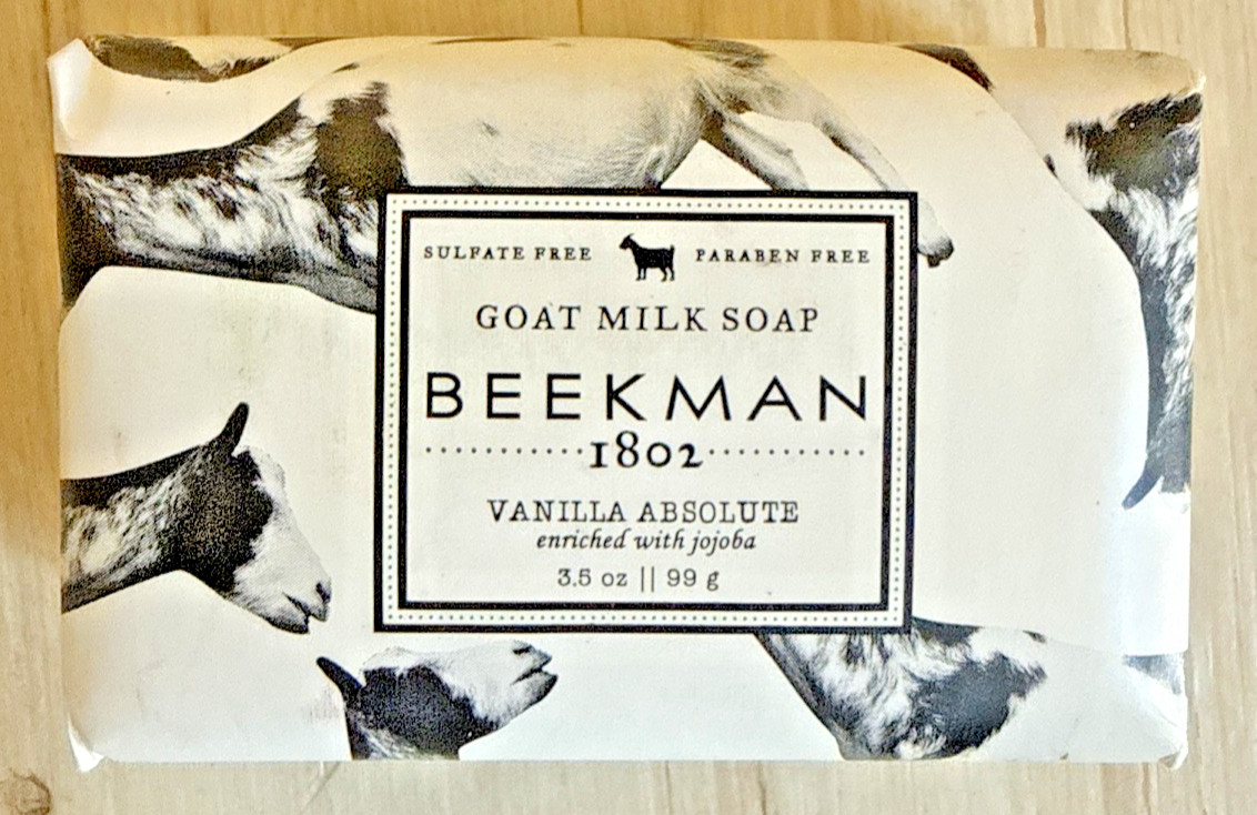 BEEKMAN 1802 GOAT MILK BAR SOAPS Lot of 4 Bars Brand New Various Scents