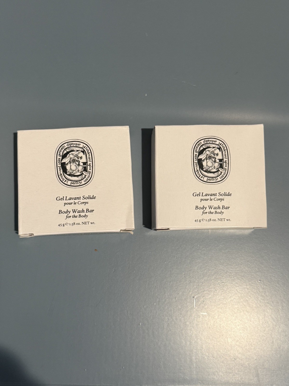 Diptyque Body Wash Bar Soap 45g (1.58oz) Boxed Set of 2 New in BOX