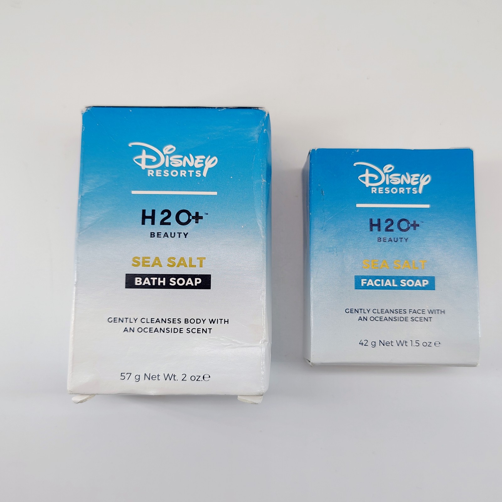 Disney Resorts H2O+ Beauty Sea Salt Bath & Facial Soap Set – New 2 oz & 1.5 oz