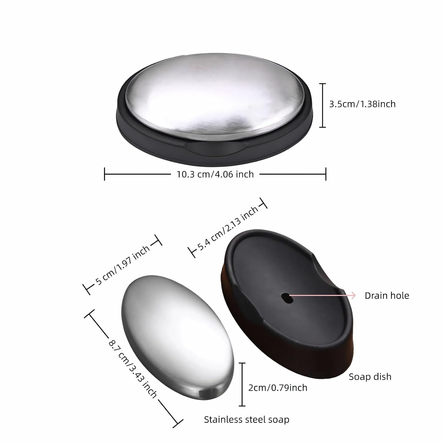 Chemical-Free Stainless Steel Soap Bar – Hand Odor Eliminator for Food Lovers