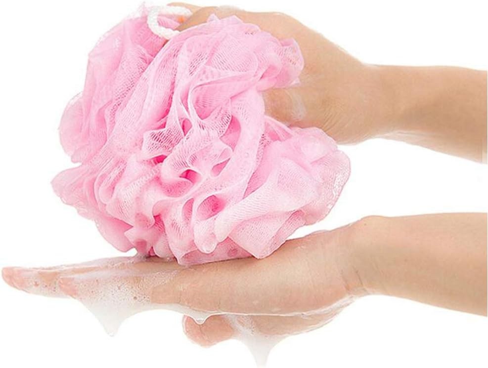 10 Pack of Bath Loofah Pink, Blue, Yellow, Orange, Turquoise, Grey, Green