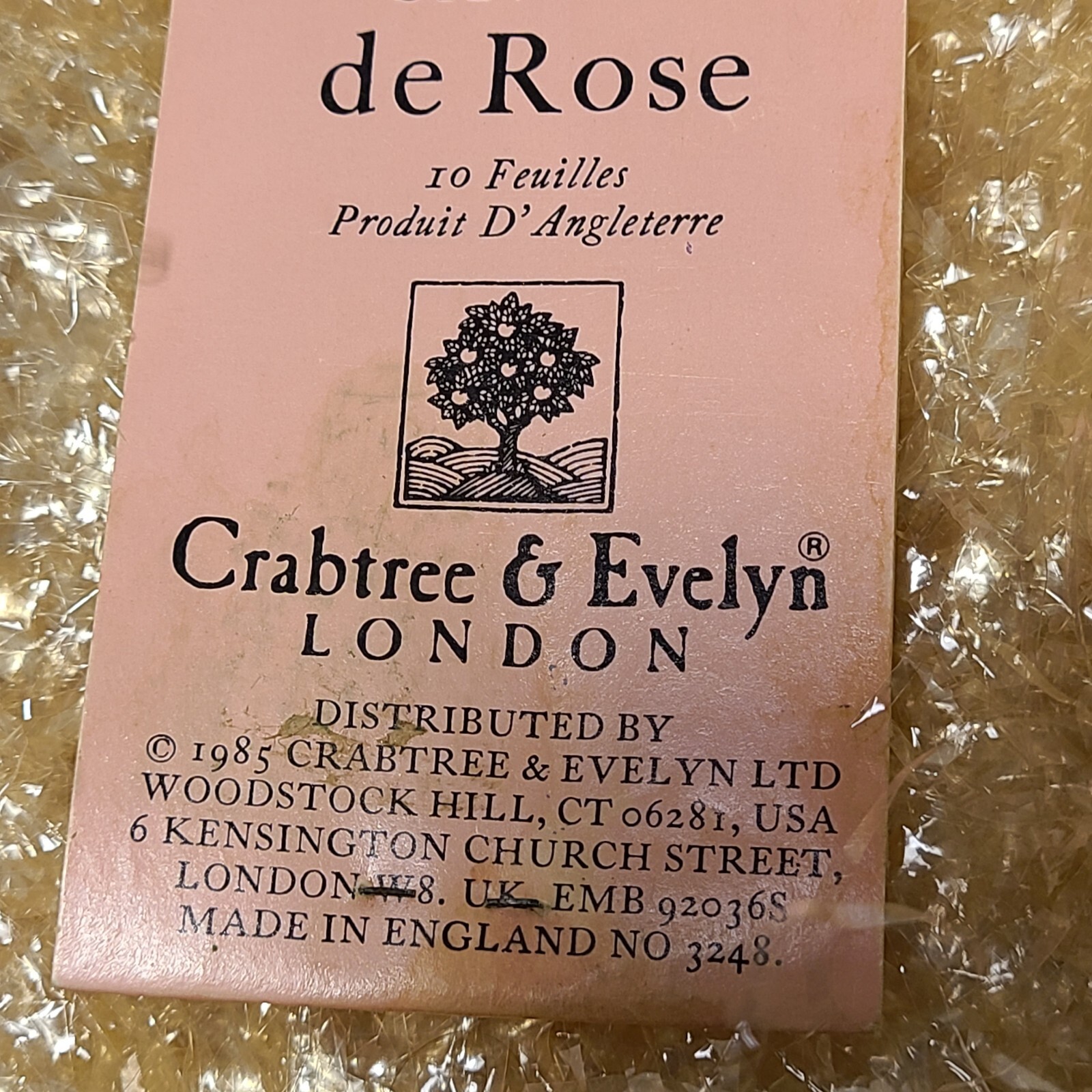 Crabtree & Evelyn Vintage 1978 (Lot Of 8)Bar Soap 3oz. Cat, Jasmin, Seashell