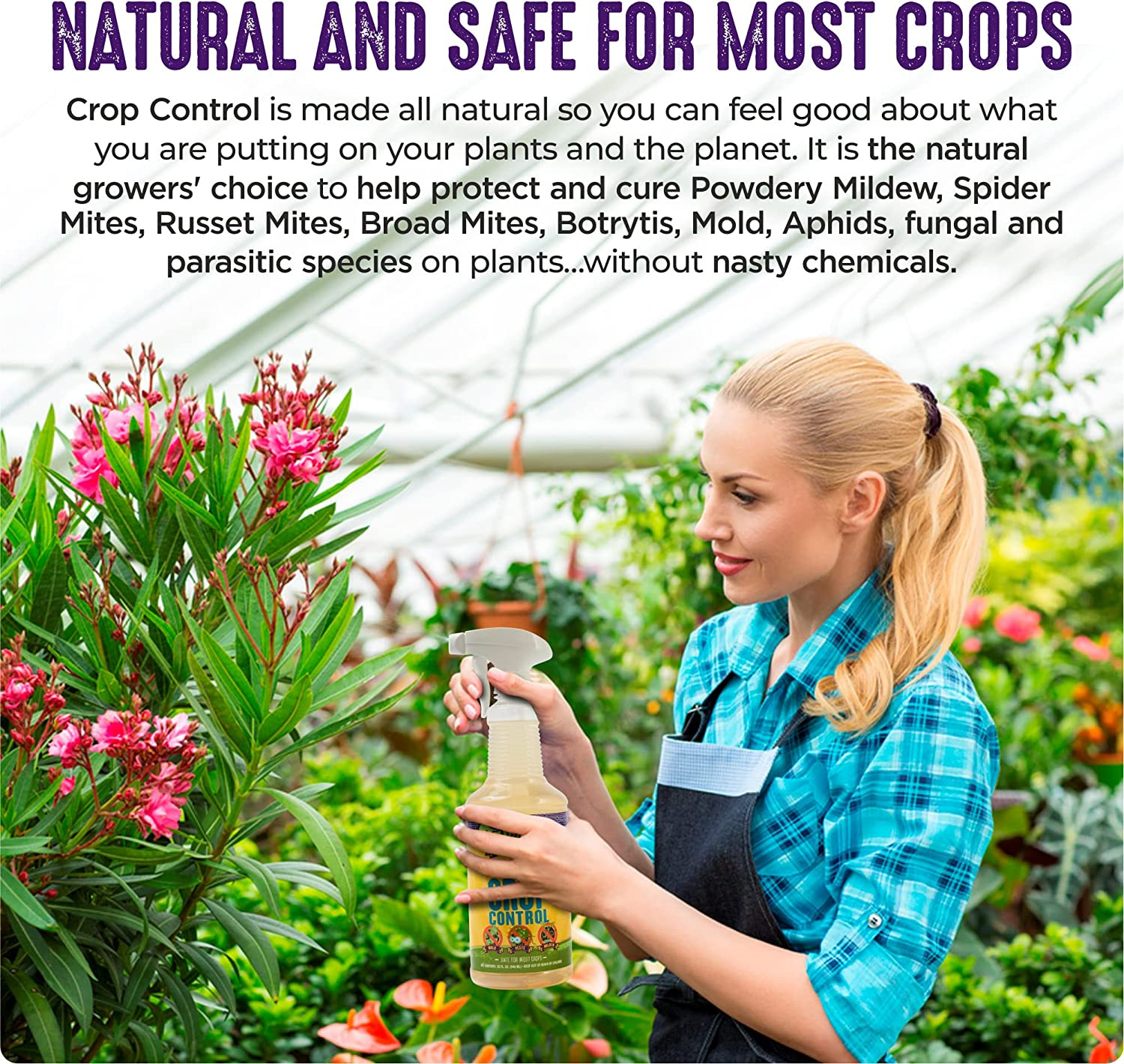 Crop Control Insecticidal Soap for Plants | All Natural Fungicide for Plants | S