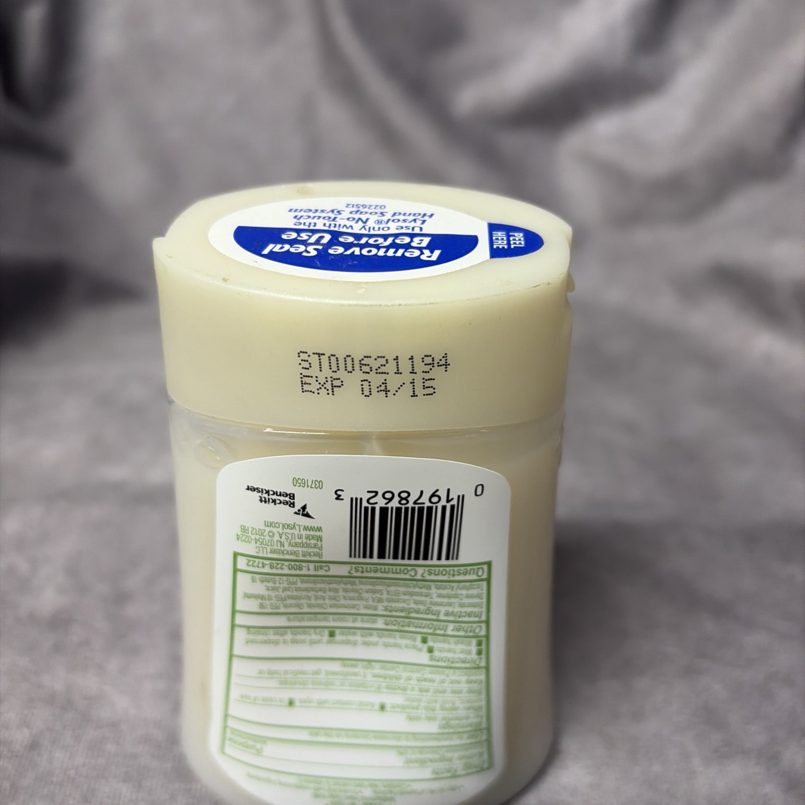 Lysol No Touch Kitchen System Refill Aloe Vera& Vitamin E 8.5oz Discontinued NEW