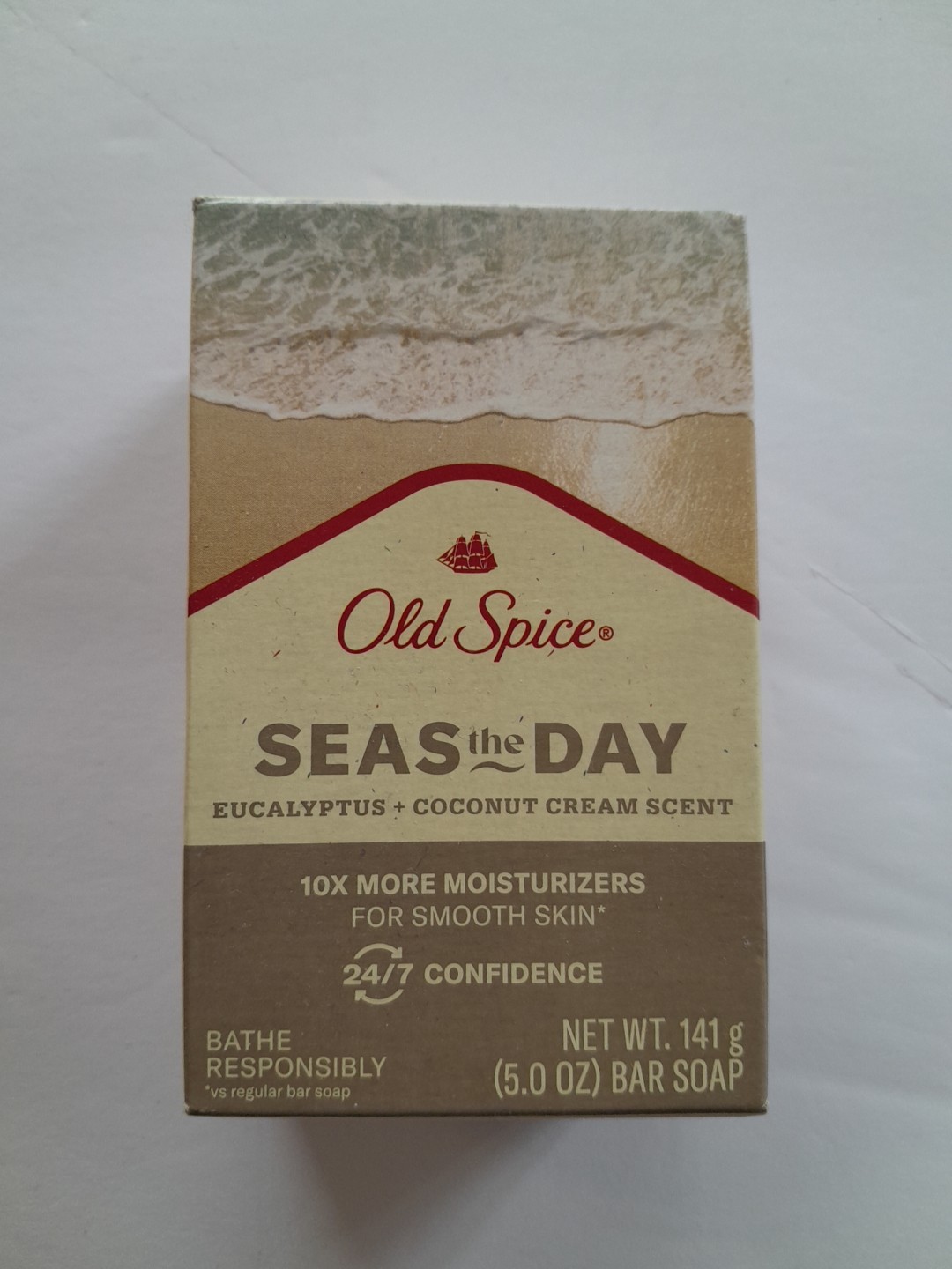 Old Spice Seas The Day Eucalyptus + Coconut Cream Scent 5 Oz Bar Soap