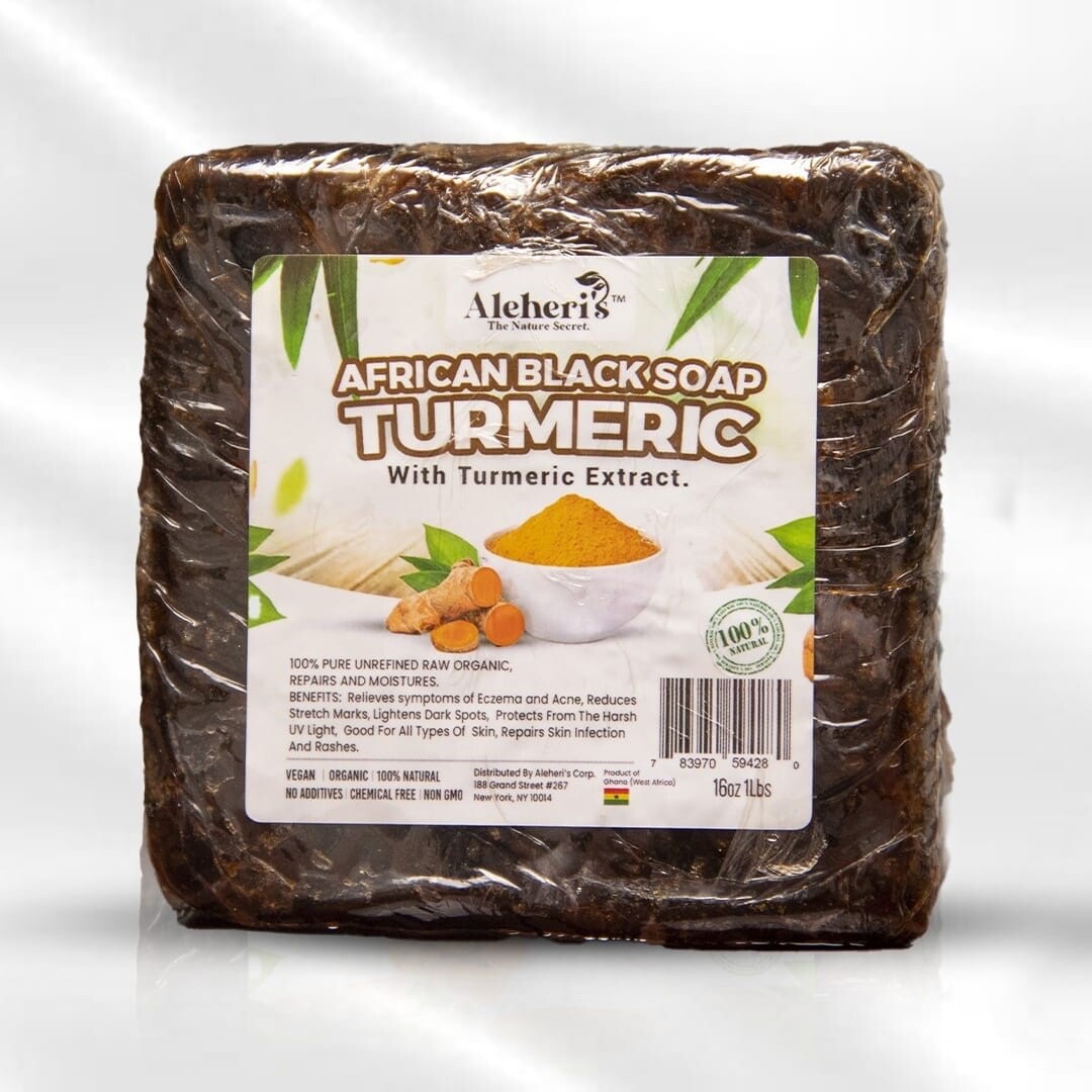 Aleheri’s African Black Soap with Turmeric extract
