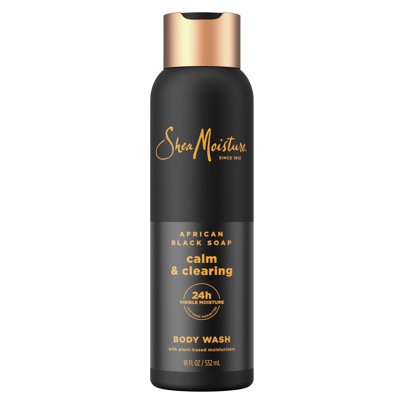 SheaMoisture African Black Soap Body Wash Calm 18 Fl Oz (Pack of 1), White