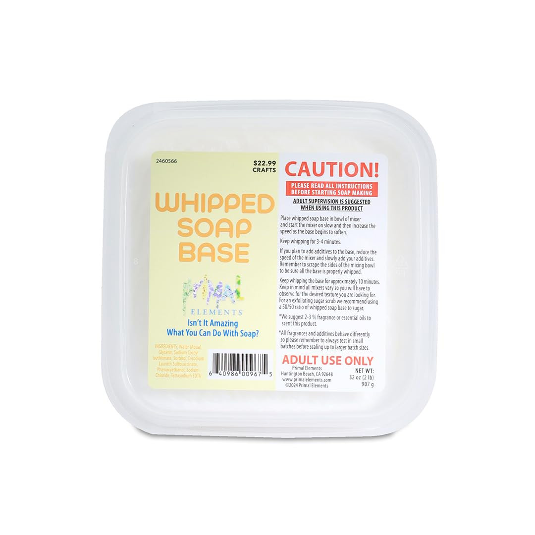 Whipped Soap Base – Moisturizing Glycerin Soapbase for Crafting and Soft Soap Ma