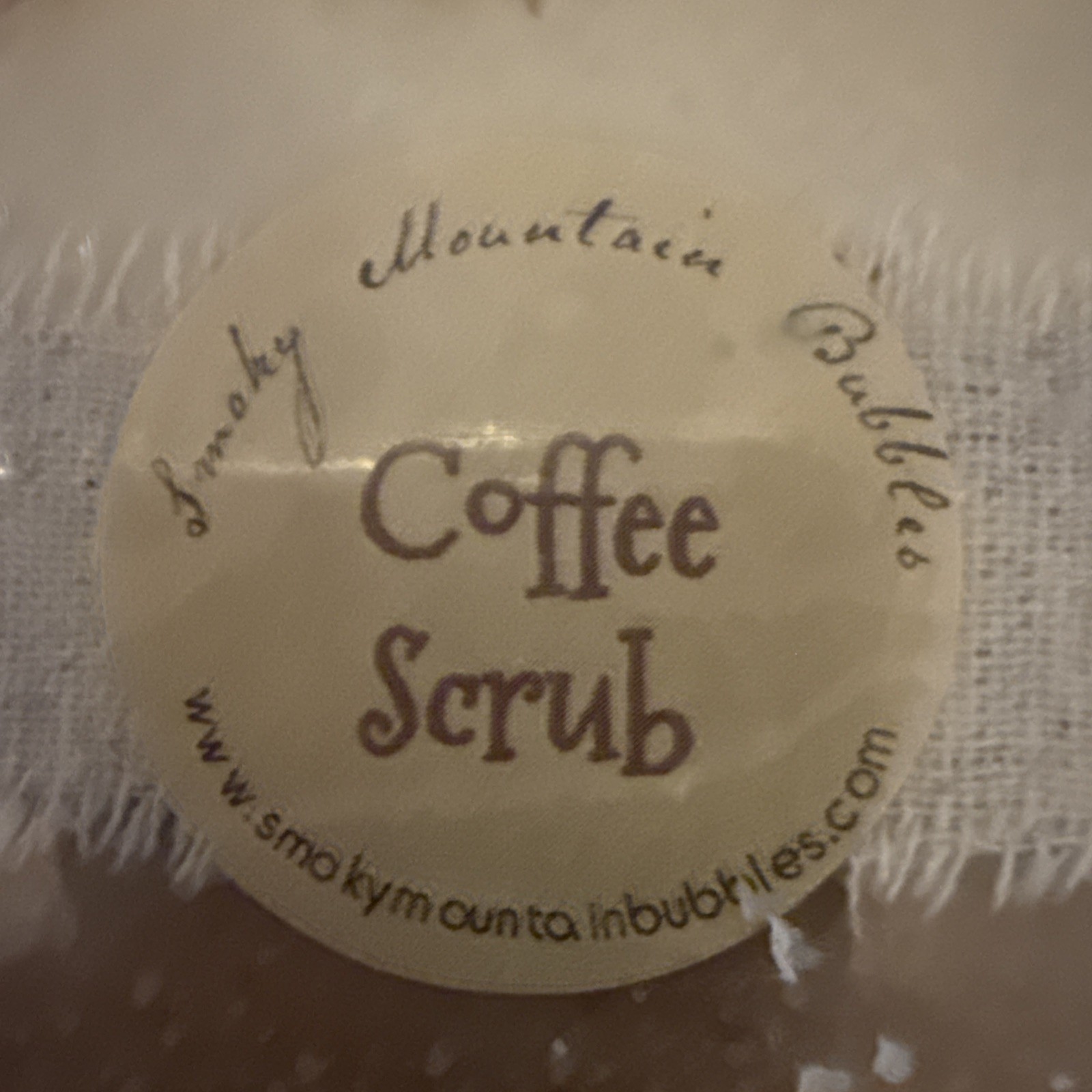 Smoky Mountain Bubbles New Coffee Scrub Bar Of Soap! 2.5” X 3”