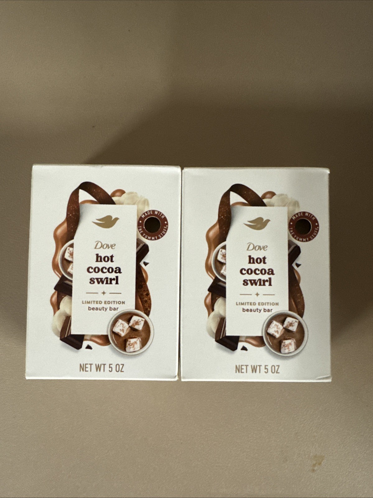 Dove Hot Cocoa Swirl Limited Edition Beauty Bar 5oz ( 2 Bars )