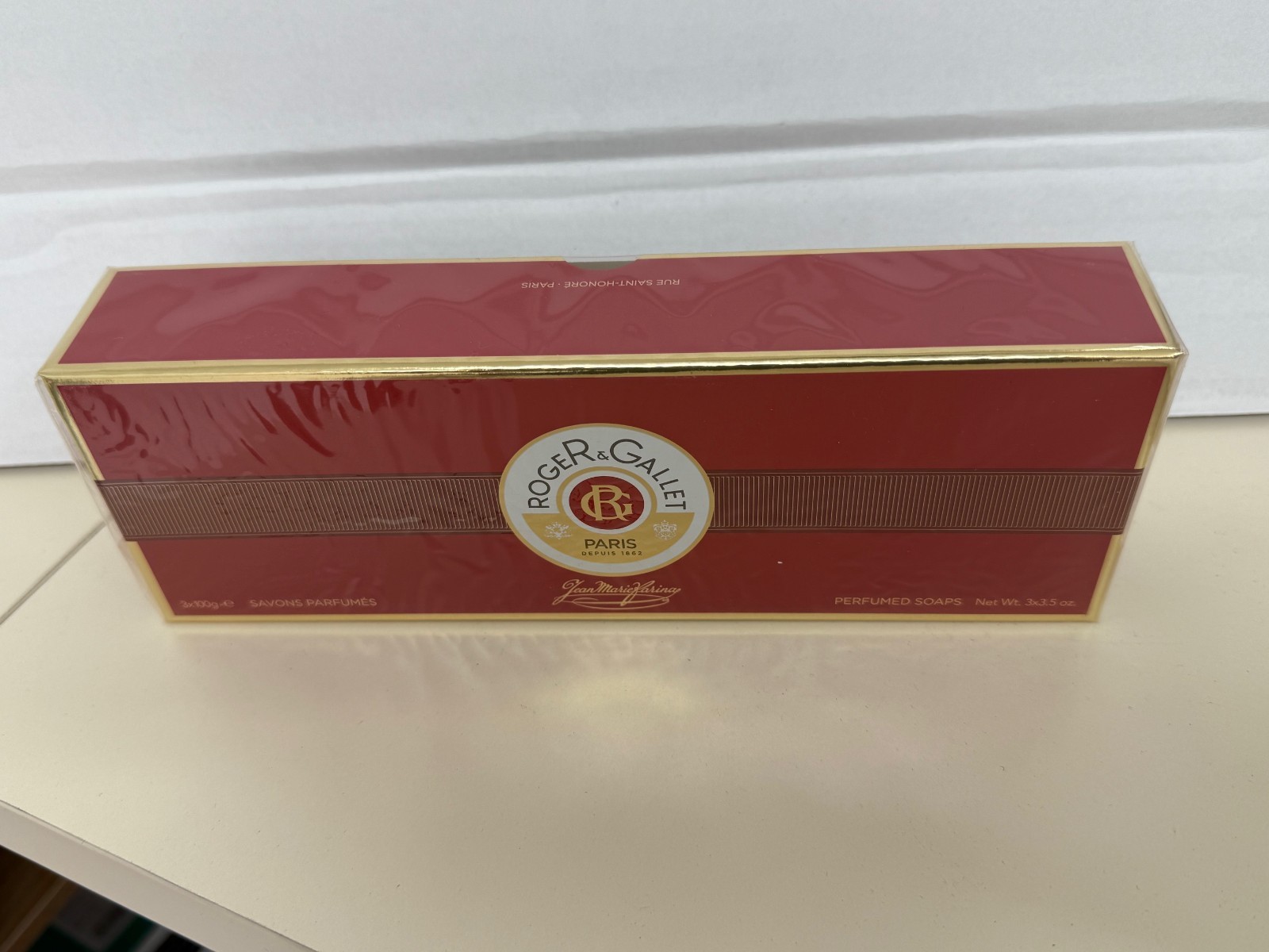 Vintage Paris Roger & Gallet 3 Savons Parfumes 3x100g 3 perfumed Soaps 3×3.5oz