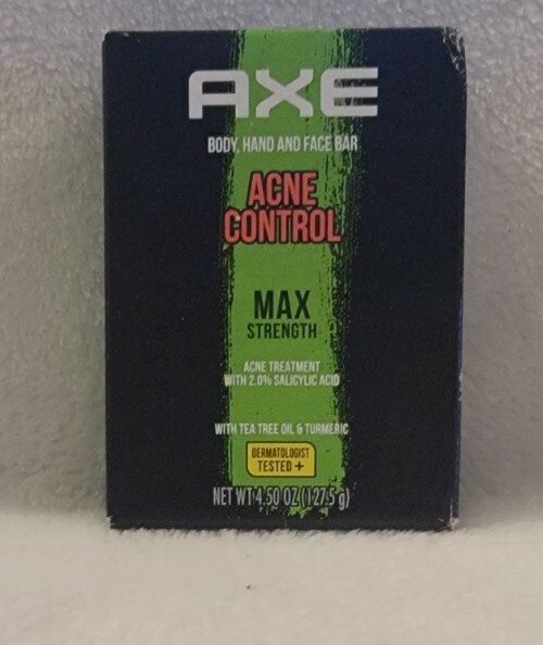 Axe Acne Control Max Strength Body, Hand and Face Soap Bar, 2 bars