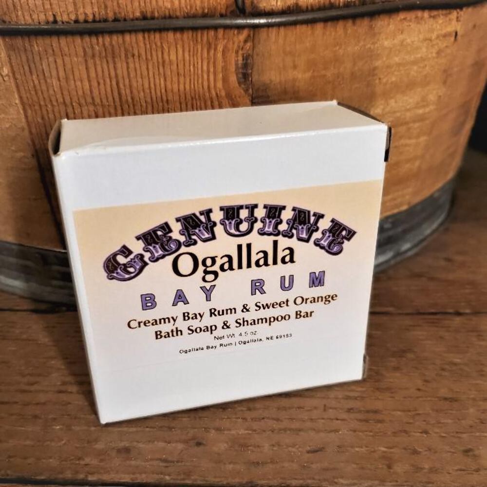 NEW Bay Rum Soap & Shampoo Bar Genuine Ogallala