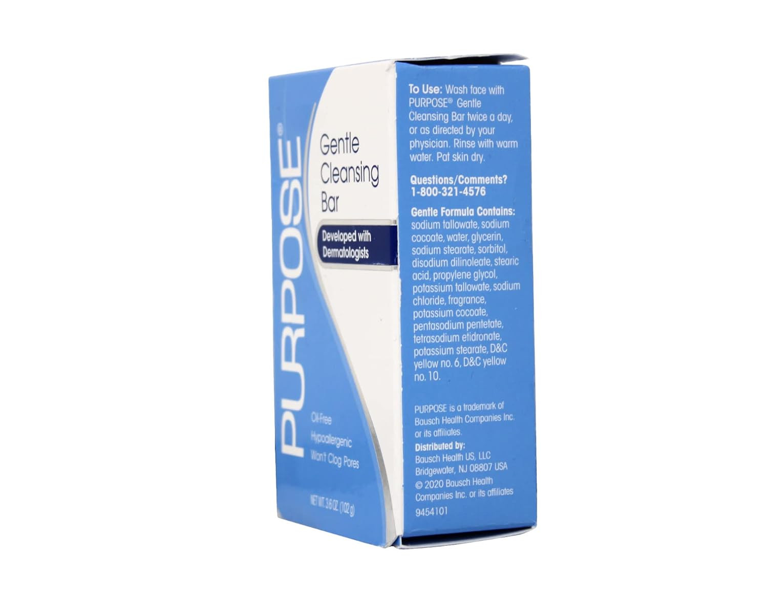 PURPOSE Gentle Cleansing Bar, Developed with Dermatologists for All Skin Types,