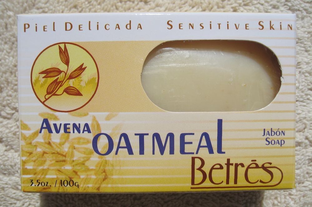 4X Betres Avena Oatmeal Bar Soap 3.5 oz 100g Sensitive Skin-USA Retail Box *New*