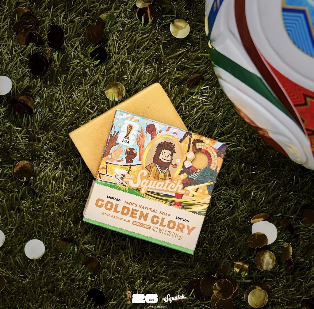 2 pack Dr. Squatch FIFA Golden Glory Limited Edition Early Edition ⚽️🏆
