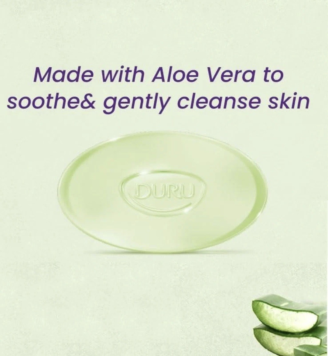💜 DURU 💜 3.75 Oz. Hydro Pure 🫧 ●ALOE VERA● 🫧 Gentle Cleansing Body Bar Soap.