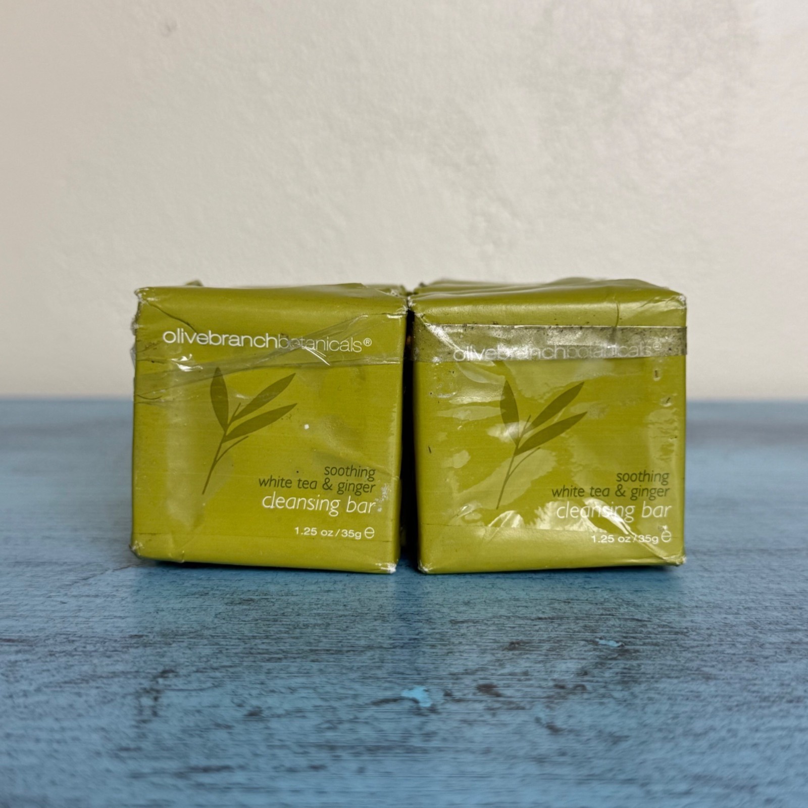 Set of 10 Olive Branch Botanicals Soothing White Tea & Ginger Cleansing Bars