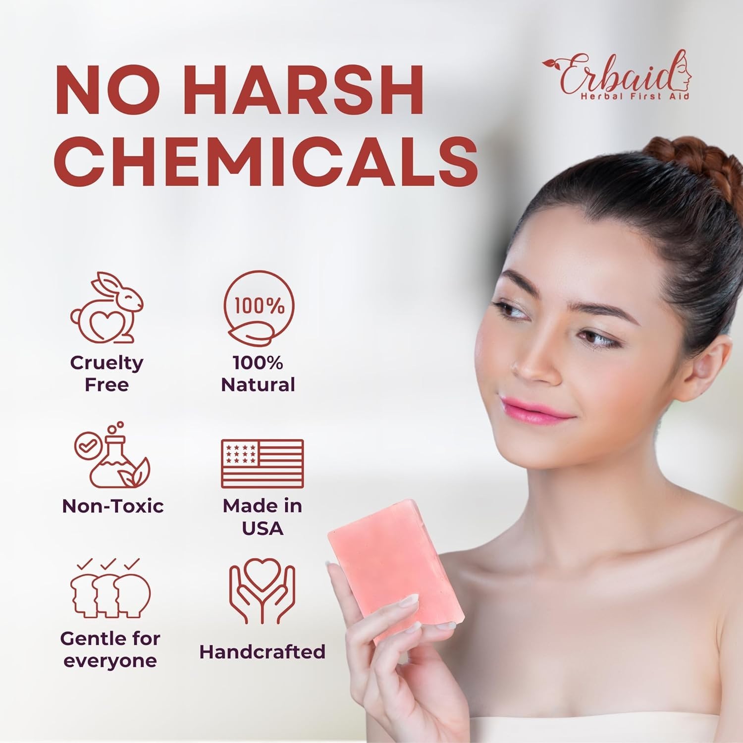 Calamine Soap Bar for Itching – All Natural Instant Itch Relief – Calming Calami