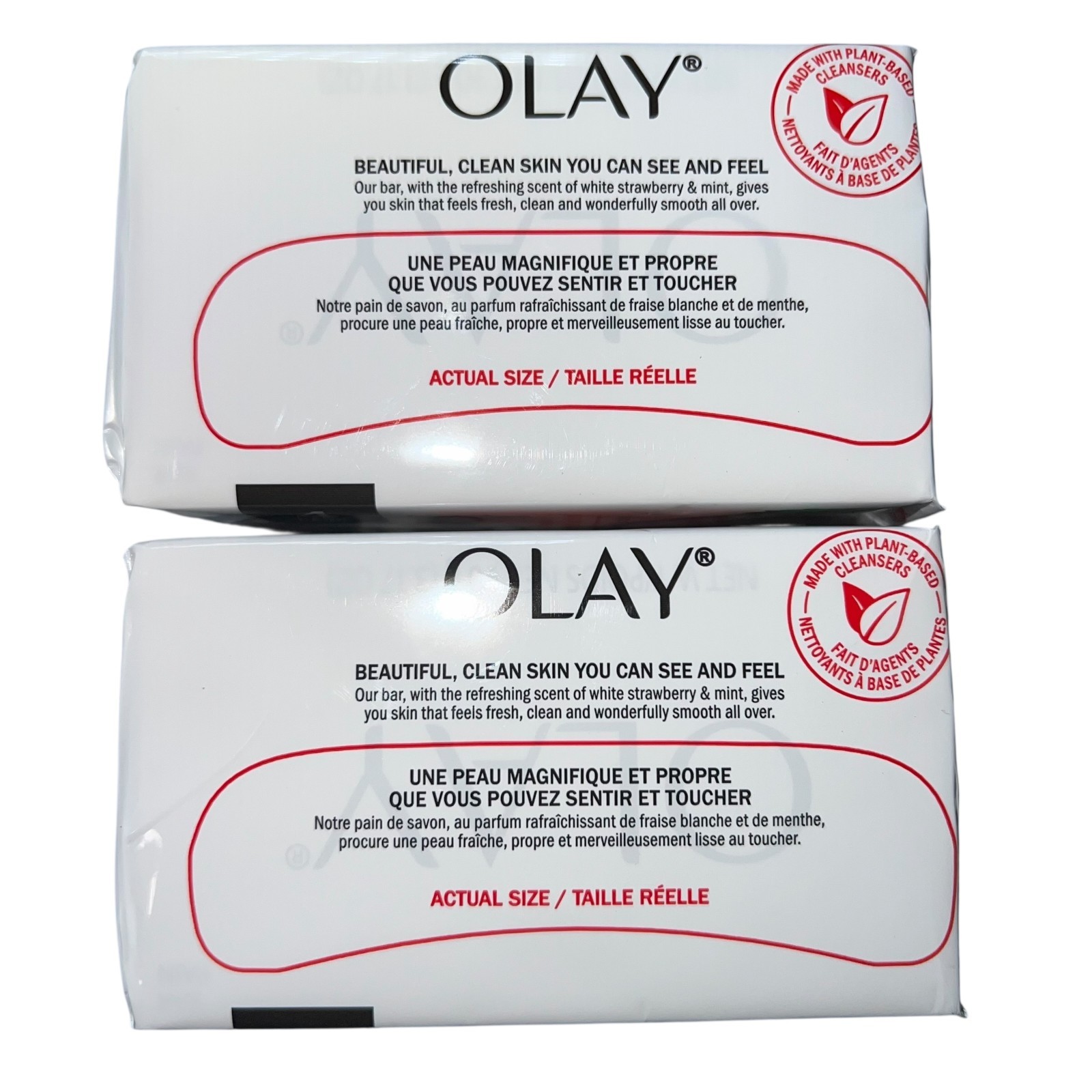 Olay Fresh Outlast Soap Bars White Strawberry Mint 8-Pack 3.17oz Each NEW