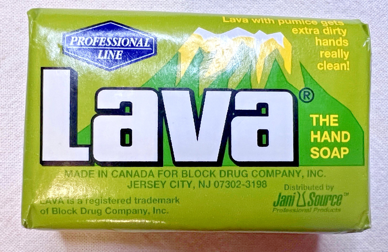 Vintage LAVA Bar Green Pack Hand Soap – 2 Professional Line Pumice Powered Bars