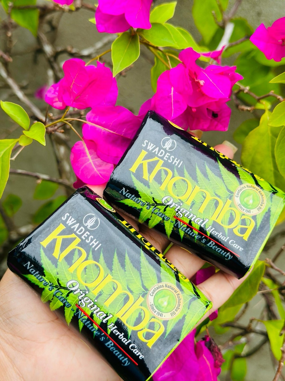 Natural Khomba Soap Ayurvedic Beauty Skin Body Care Herbal 90g