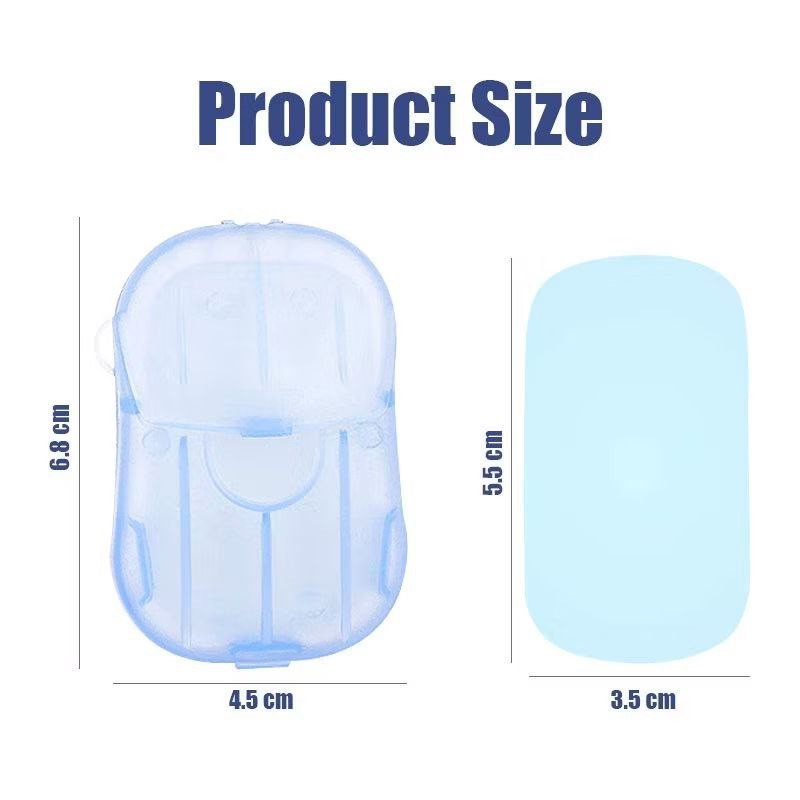 10 x Mini Hand Soap Box 20 Sheets Travel Disposable Paper Sheets Scented Soap