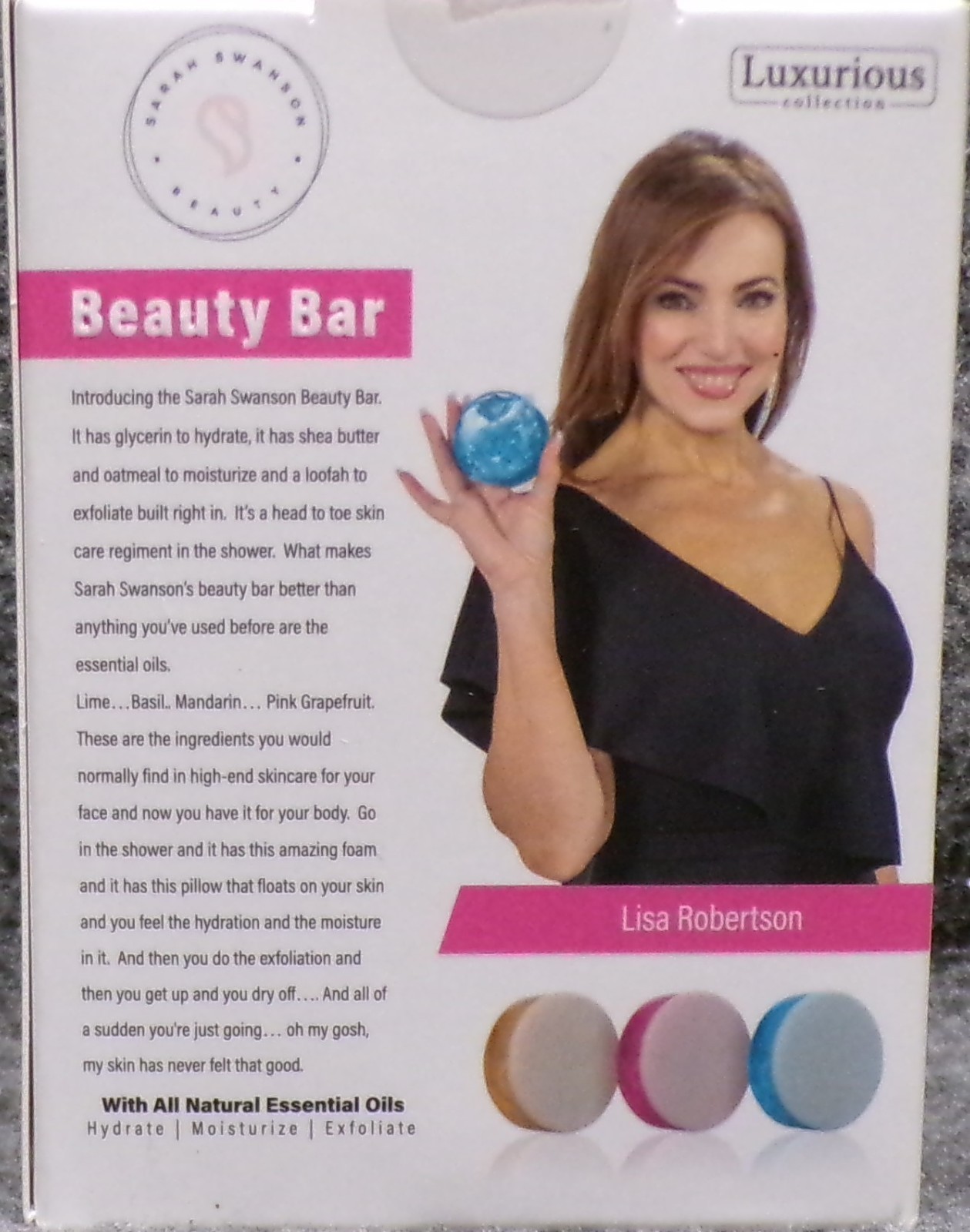 Sarah Swanson Beauty Bar Soap Two Boxes & Cosmetic Bag 3 Bars Each