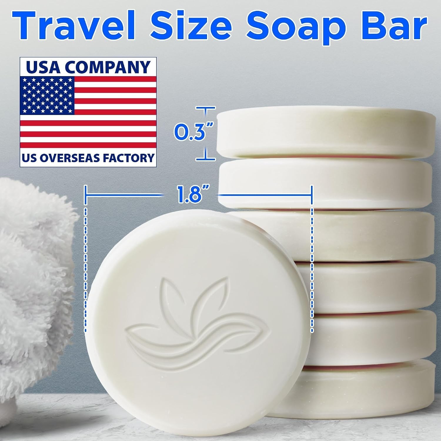 Hotel Soap Bars – White Tea, 0.5 oz, 100 PK – Travel Size Luxury Bulk Ameniti…