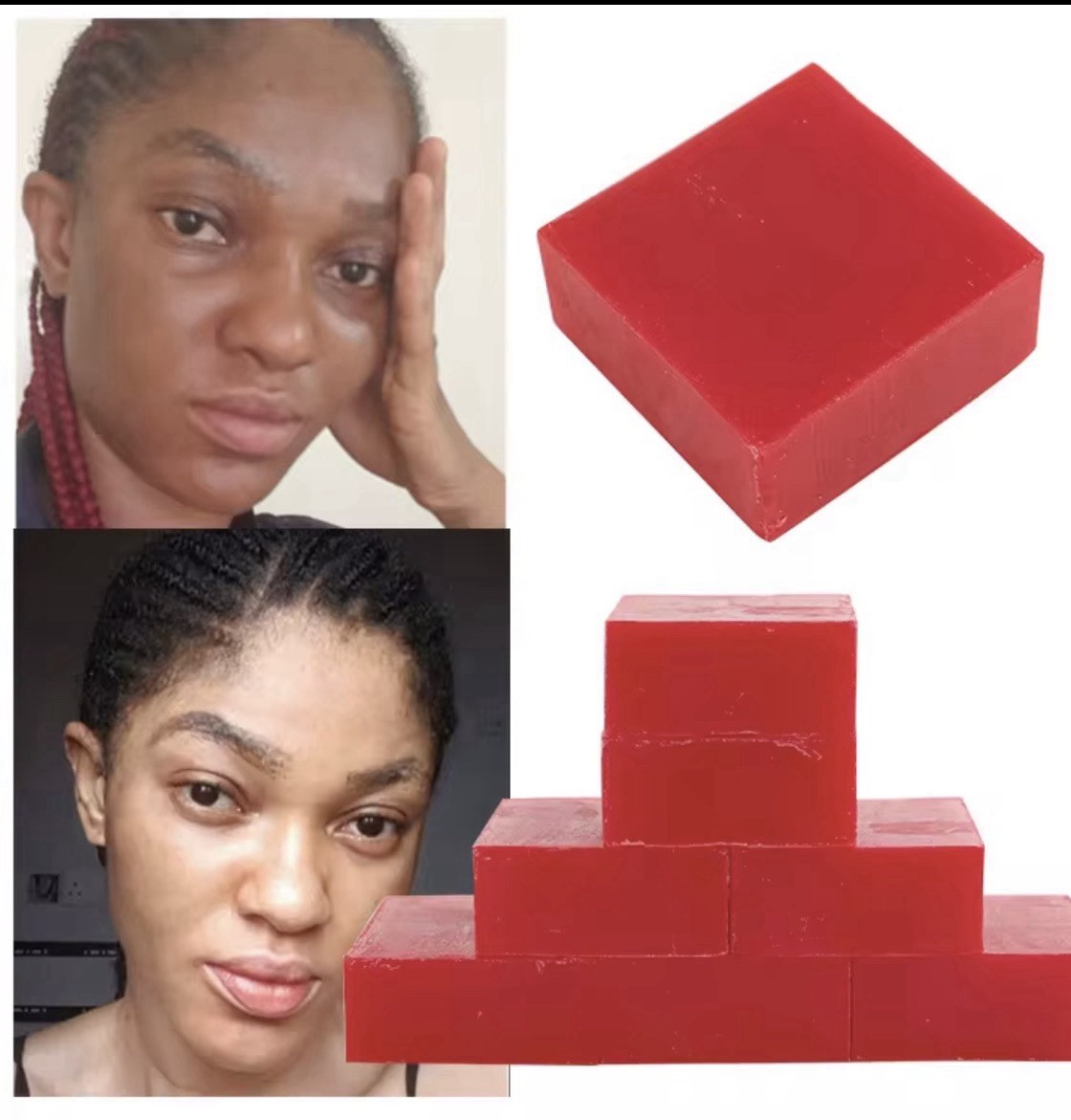 2pcsTomato Extract Hydrating Deep Cleansing Soap Bar Face Body Herbal Scent 100g