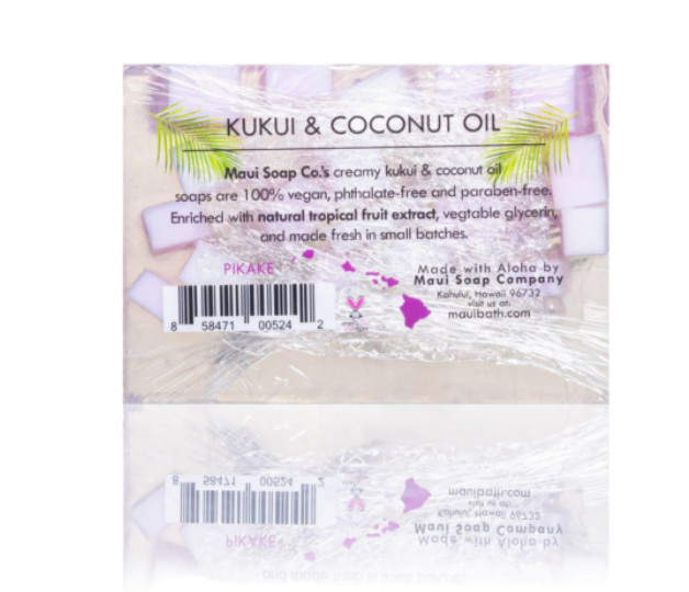 Maui Soap Co – Pikake Bar Soap w/ Kukui & Coconut Oil (2 bar)