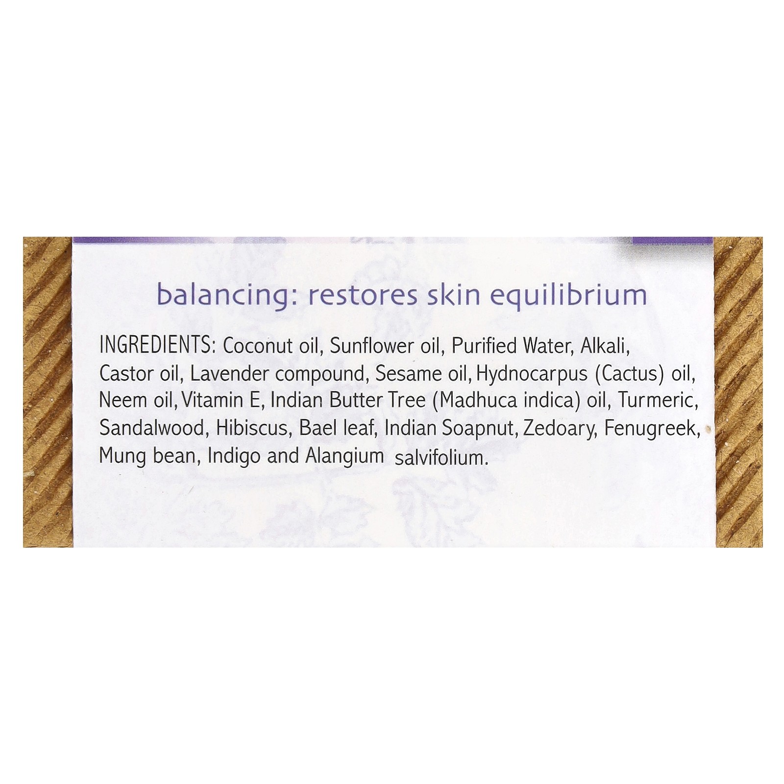 Ayurvedic Bar Soap with Neem, Lavender-Neem, 2.75 oz (78 g)