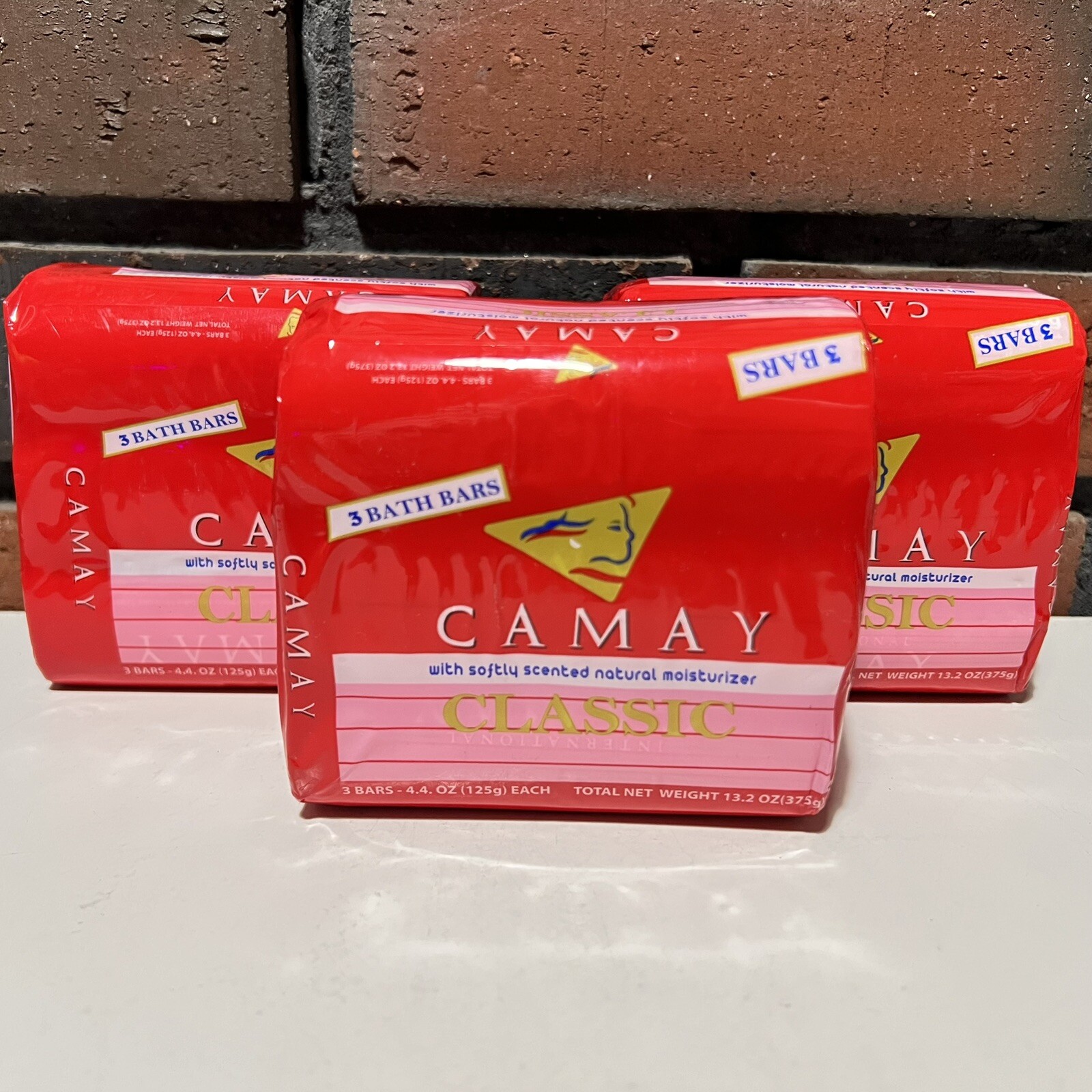 Camay Classic Bath Soap w/ Talc 9 Bars 4.4oz Softly Scented Moisturizer *3/22