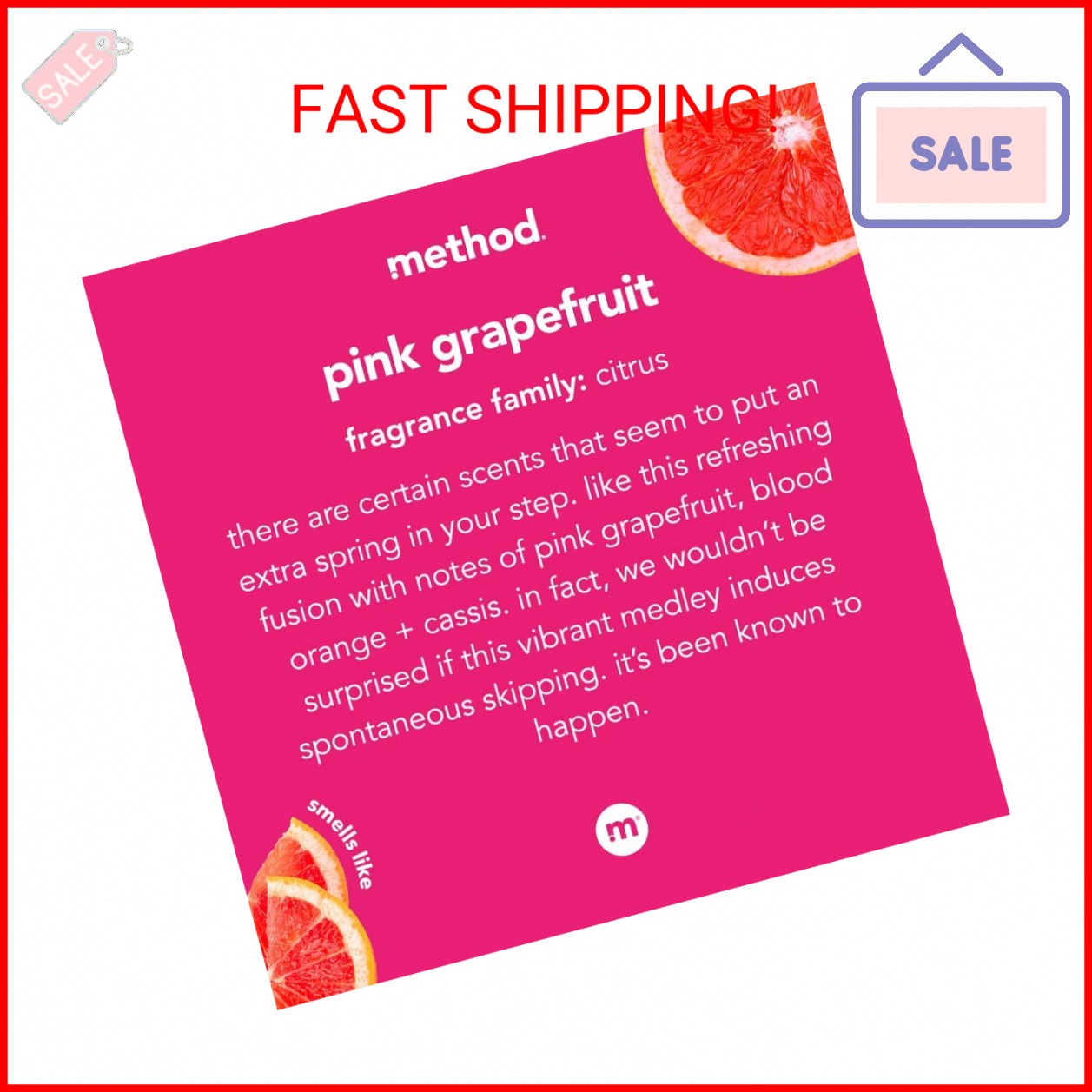Method Foaming Hand Soap, Pink Grapefruit, 10 Fl Oz (Pack of 1)
