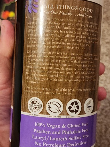 Dr. Woods Organic Shea Butter Pure Black Castile Soap 32 oz Liquid