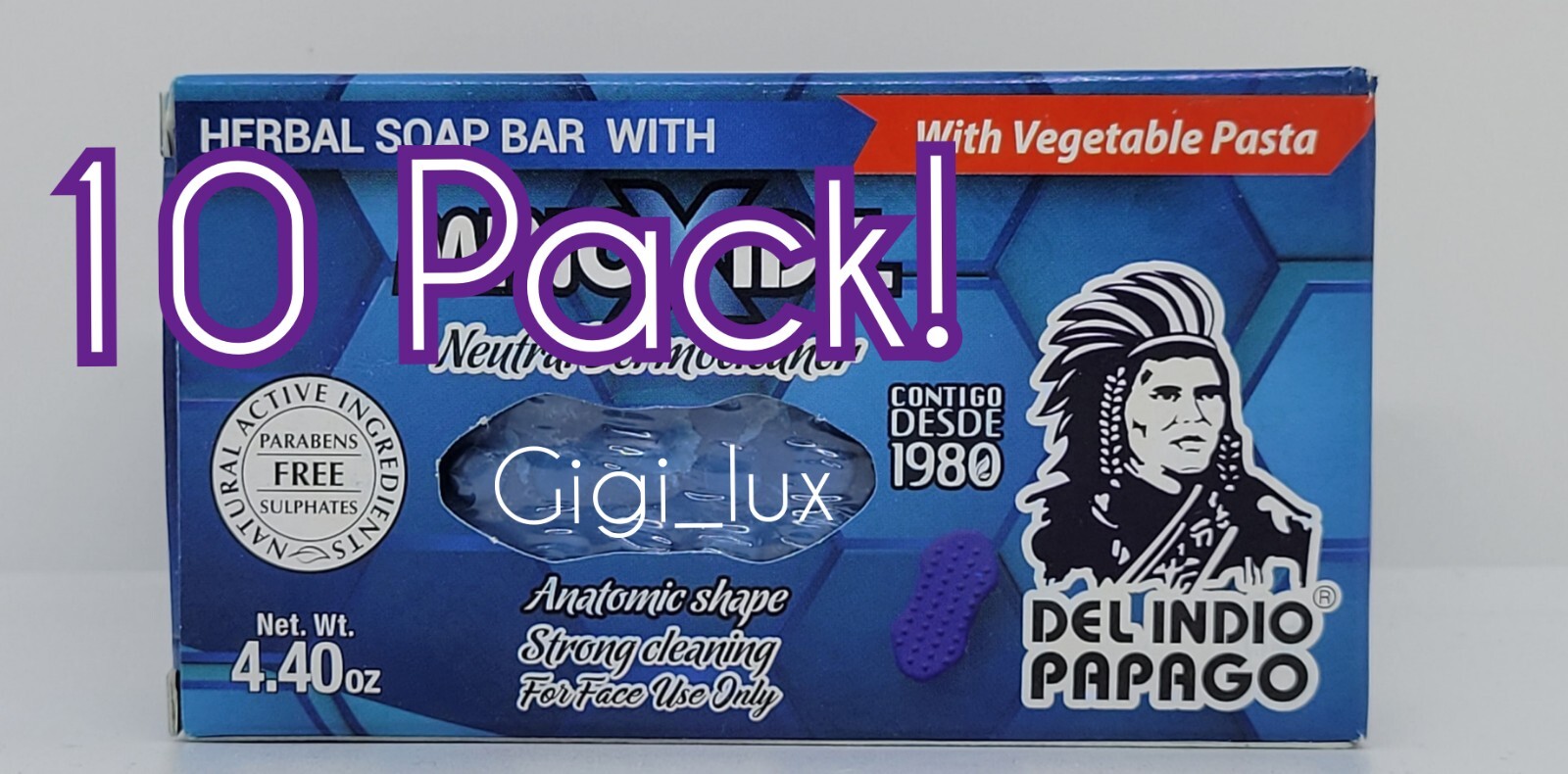 HERBAL SOAP BAR WITH VEGETABLE PASTE NEUTRAL DERMOCLEANER ANATOMIC SHAPE STRONG