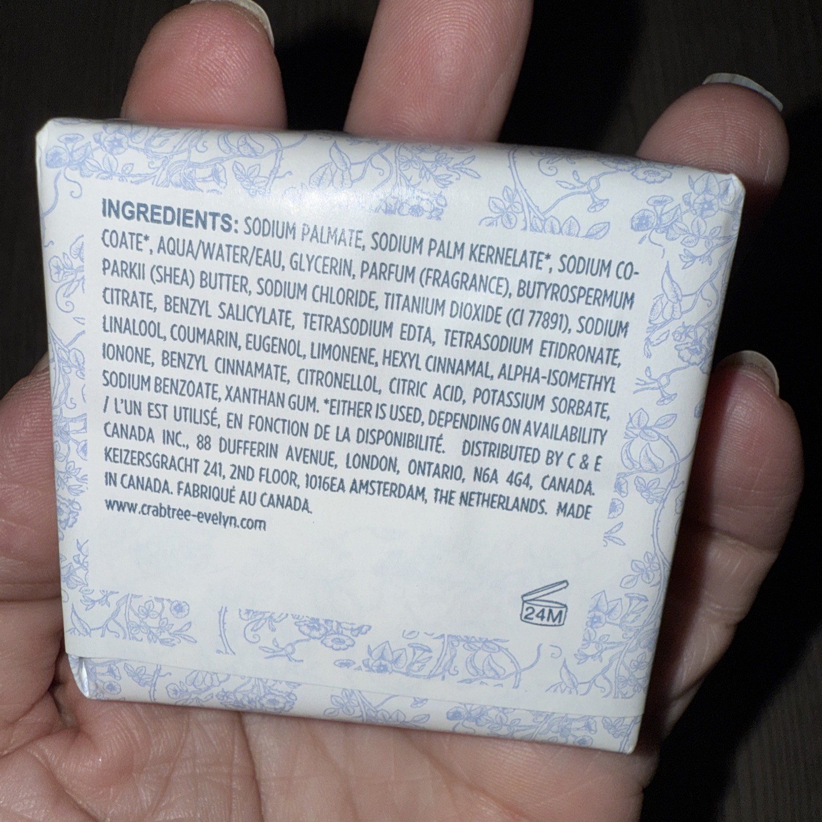 Crabtree & Evelyn Nantucket Briar Triple Milled Bar Soap 3.5 Oz New Canada Made