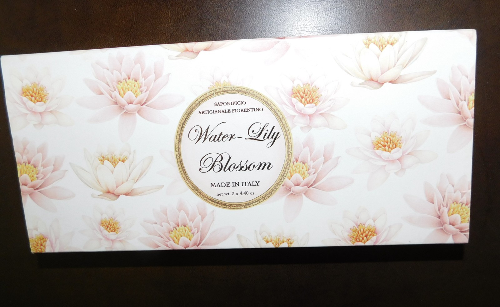 Saponificio Artigianale Fiorentino Soap Water Lily Blossom 3x 4.40oz Italy