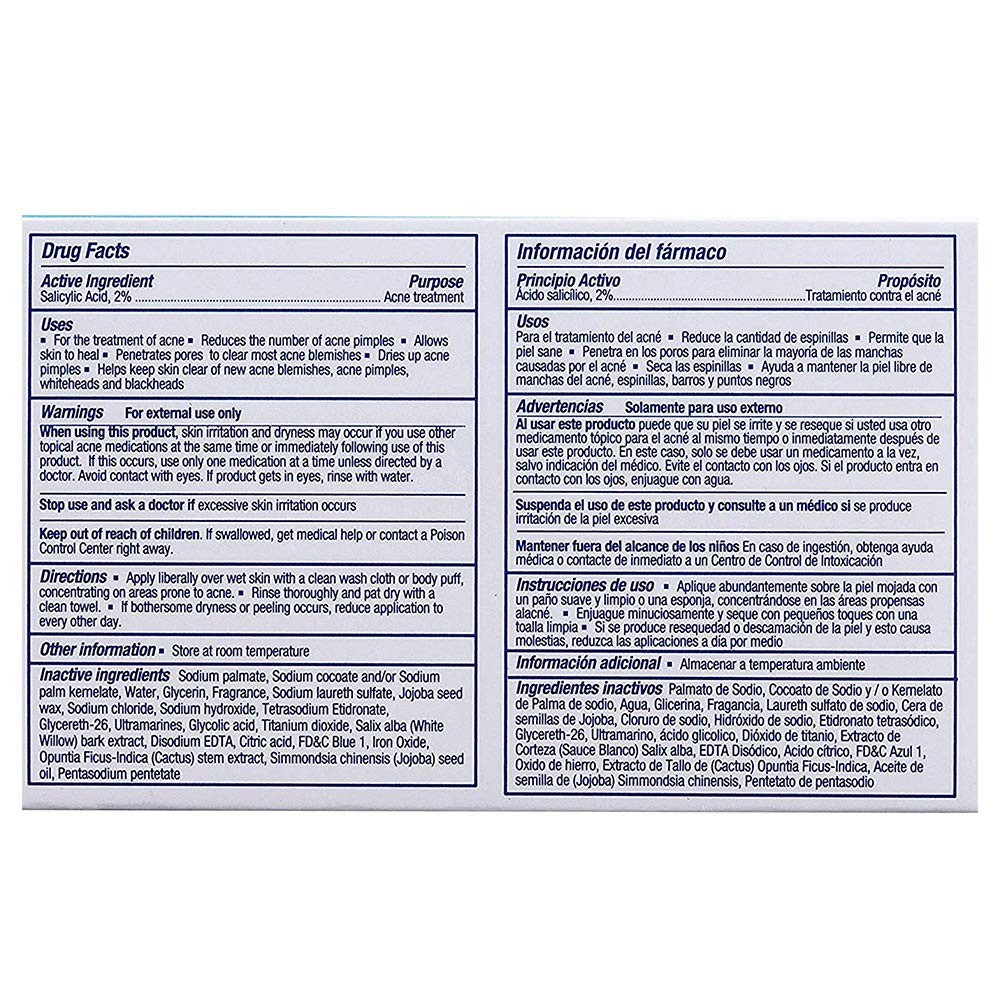 Asepxia Scrub Acne Bar Soap Deep Cleansing Blackheads, 4oz. (113g) (Pack of 6)