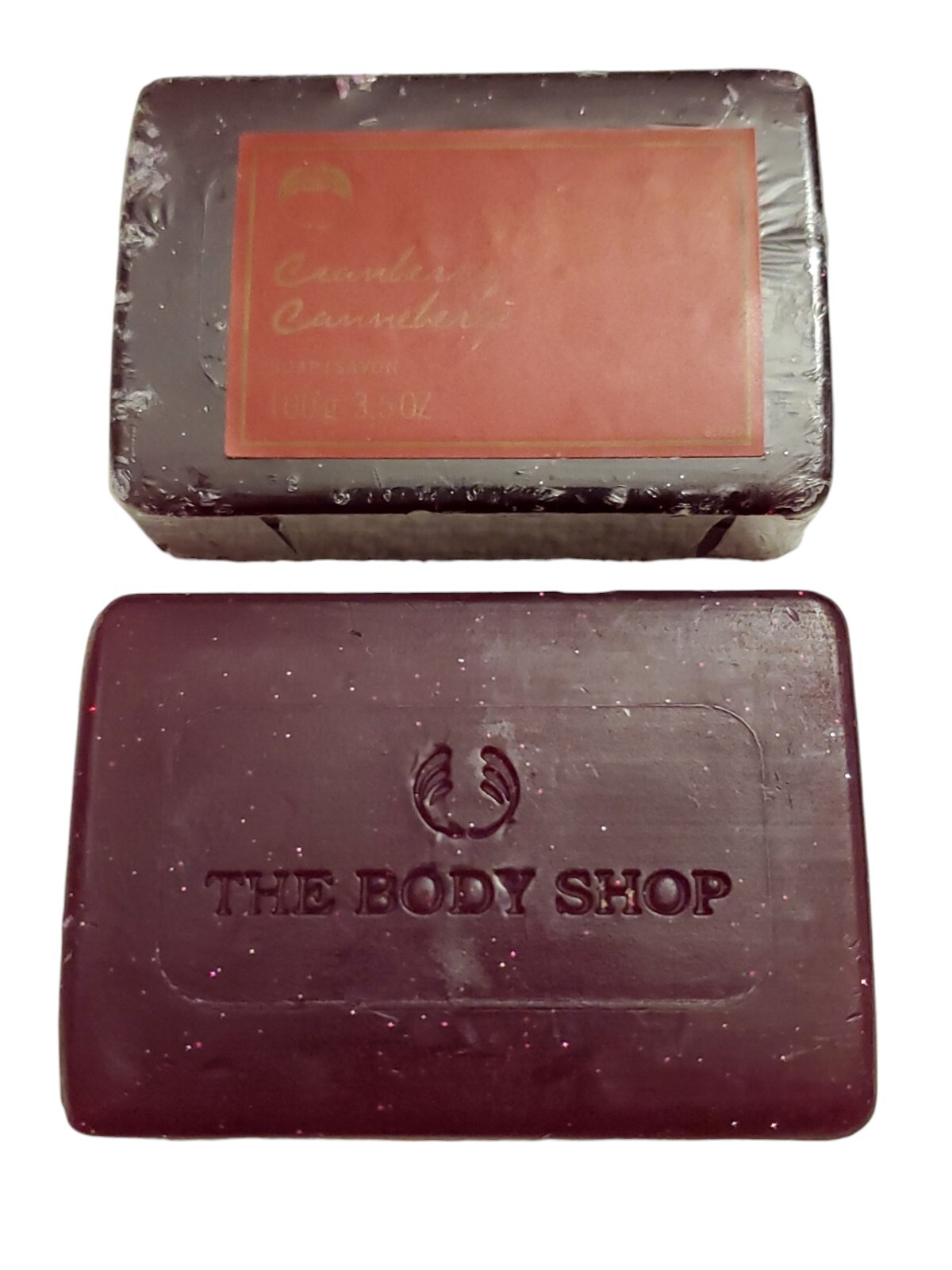 2 The Body Shop Cranberry Bar Soap 3.5 oz New Discontinued