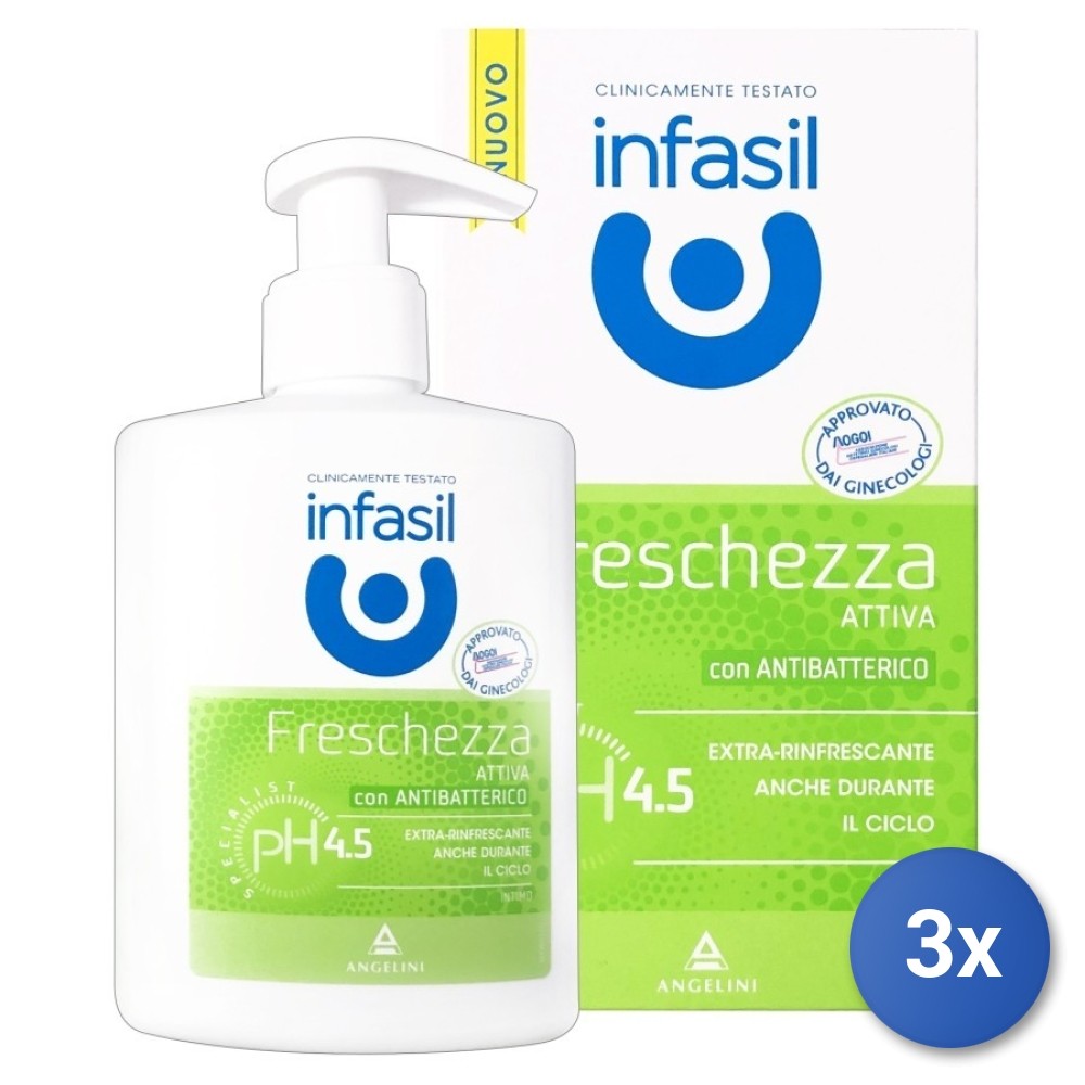 3X Infasil Intimate Soap 200 Ml. Ph 4.5 Freshness