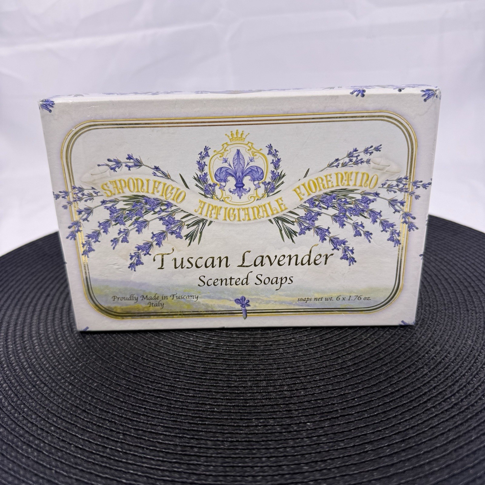 NEW 6 Handmade Italian Tuscan Lavender Soaps Saponificio Artigianale Fiorentino
