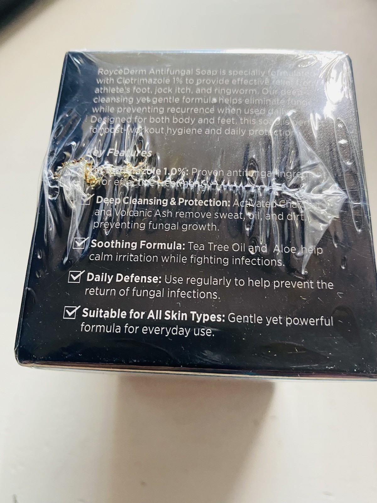 Roycederm Antifungal Soap Bar – Helps with Athlete’s Foot, Jock Itch, Ringworm f