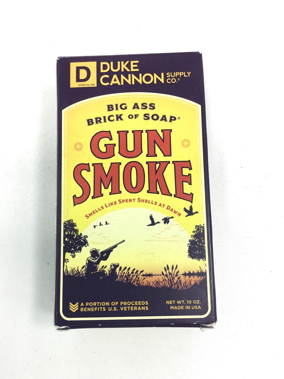 Duke Cannon Gun Smoke Big Ass Brick of Soap for Men Smoked Wood 10oz Best Seller